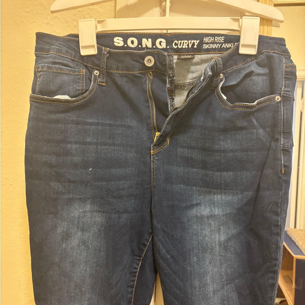 S.O.N.G. Curvy High Rise Skinny Jeans